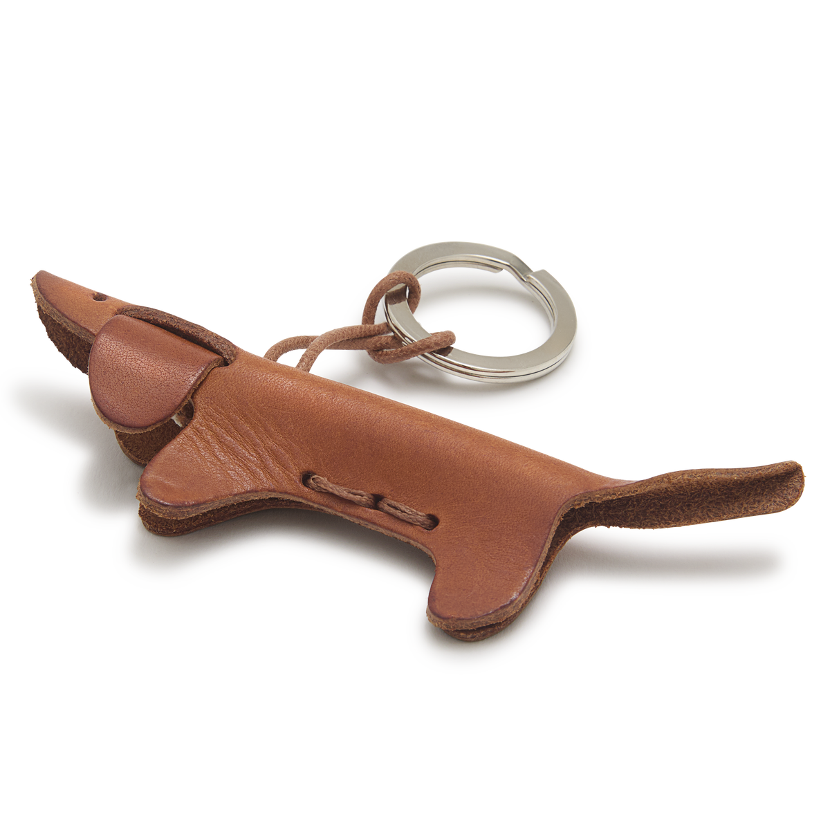 Choosing Keeping Leather Keyring, Sausage Dog
