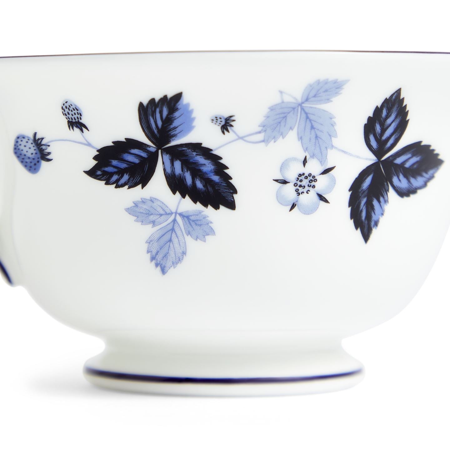 Wild Strawberry Inky Blue Teacup &amp; Saucer