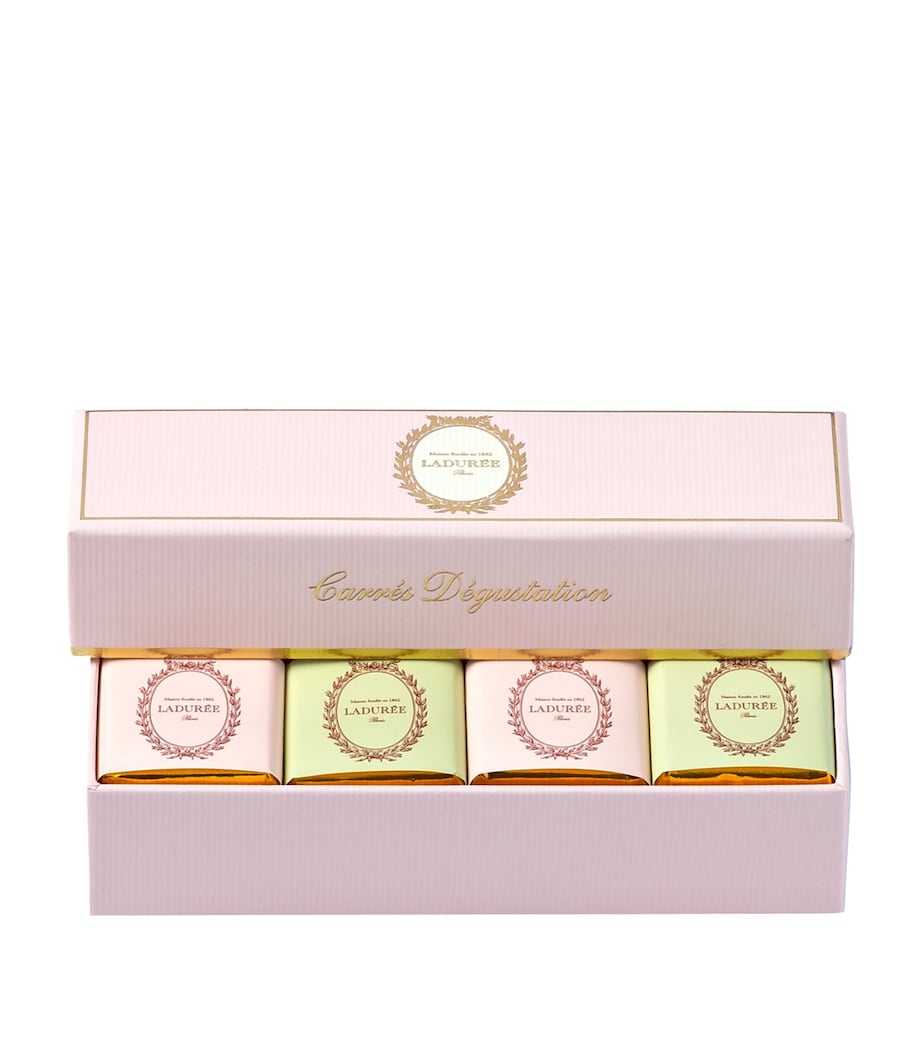 Ladurée Box of 28 Dark and Milk Chocolate Squares