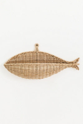 Fish Wicker Wall Basket