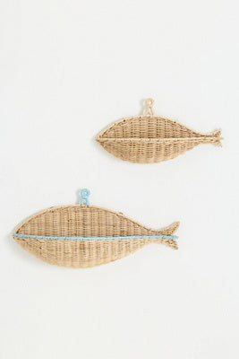 Fish Wicker Wall Basket