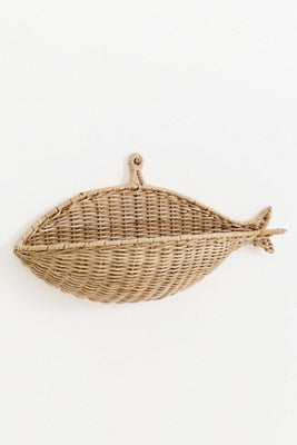 Fish Wicker Wall Basket