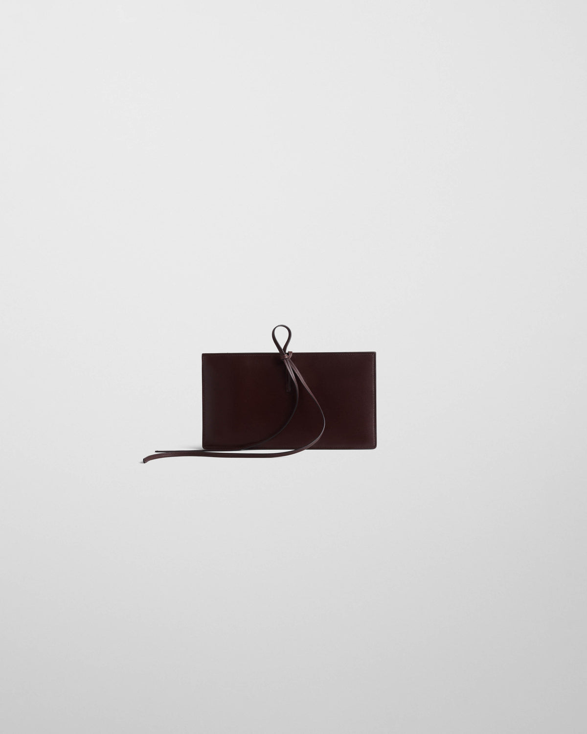 Phoebe Philo Splay Clutch, Bitter Chocolate
