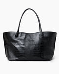 Lié Studio The Eva Weekend Tote, Black Croc