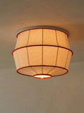 Tulip Shades Gem Scarlet lamp lit