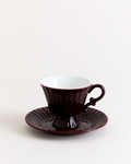 Ancora Cup &amp; Saucer Burgundy