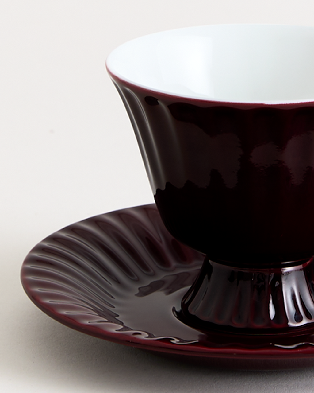 Ancora Cup &amp; Saucer Burgundy