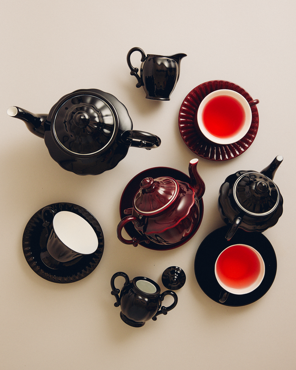 Ancora Cup &amp; Saucer Burgundy