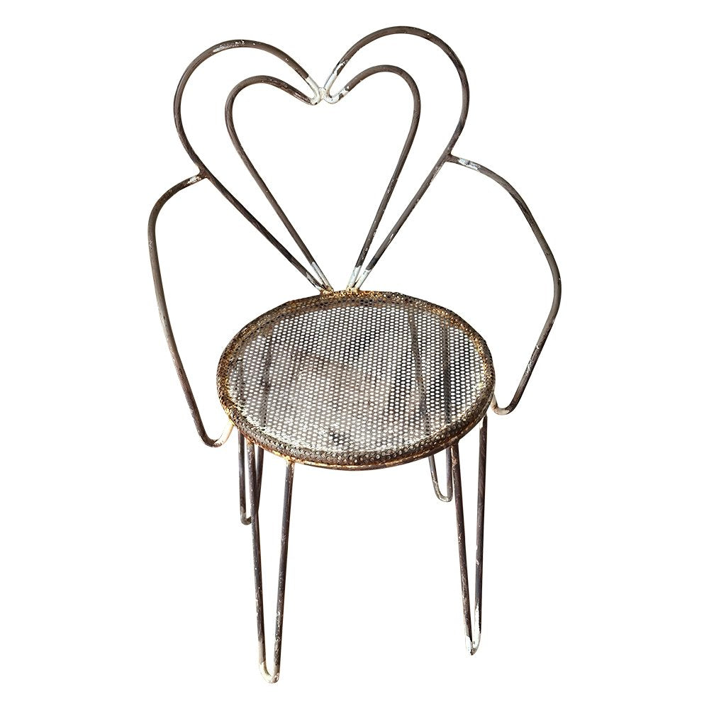 Heart-Shaped Garden Chairs by Mathieu Matégot