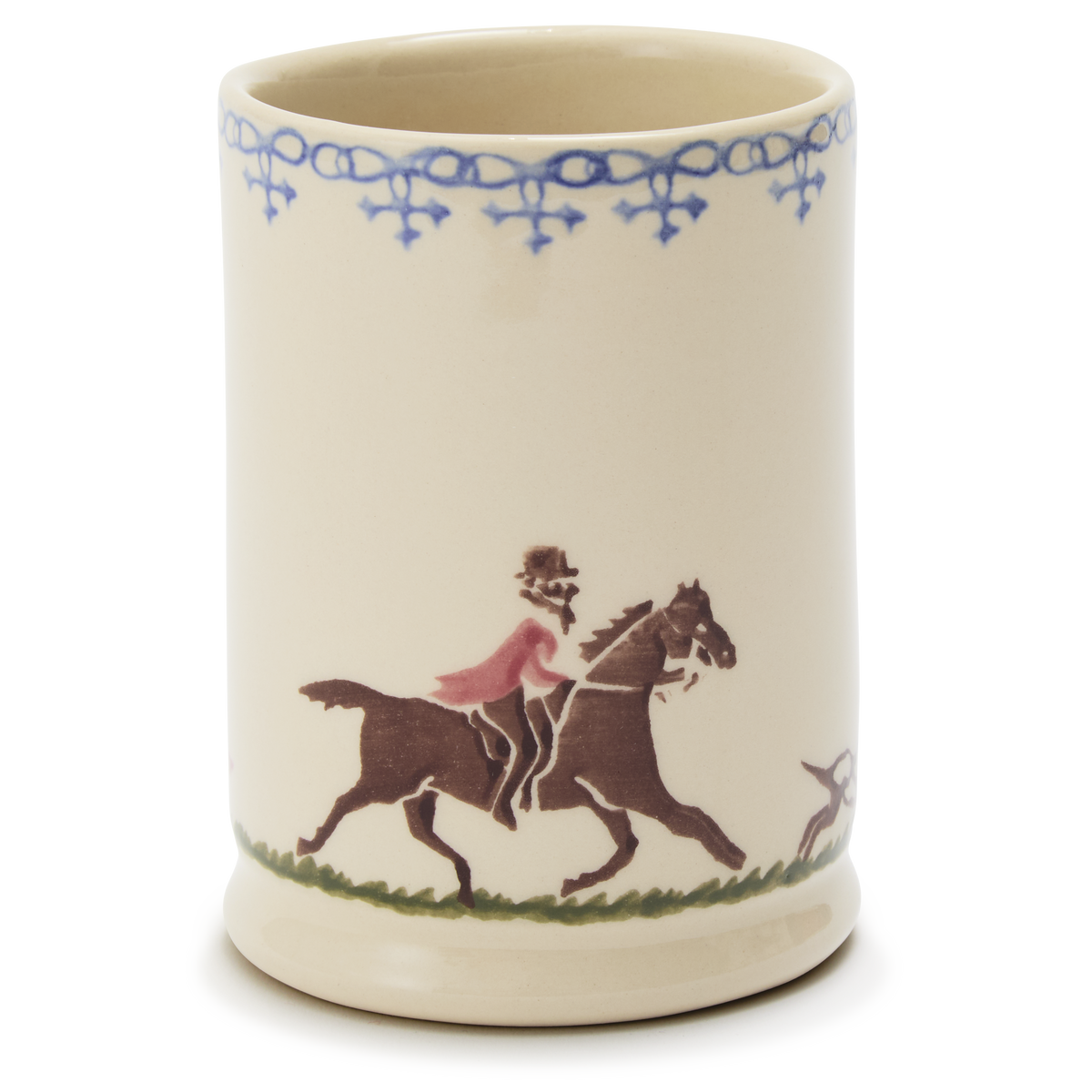 Choosing Keeping Spongeware Pen Pot, Fox and Hound