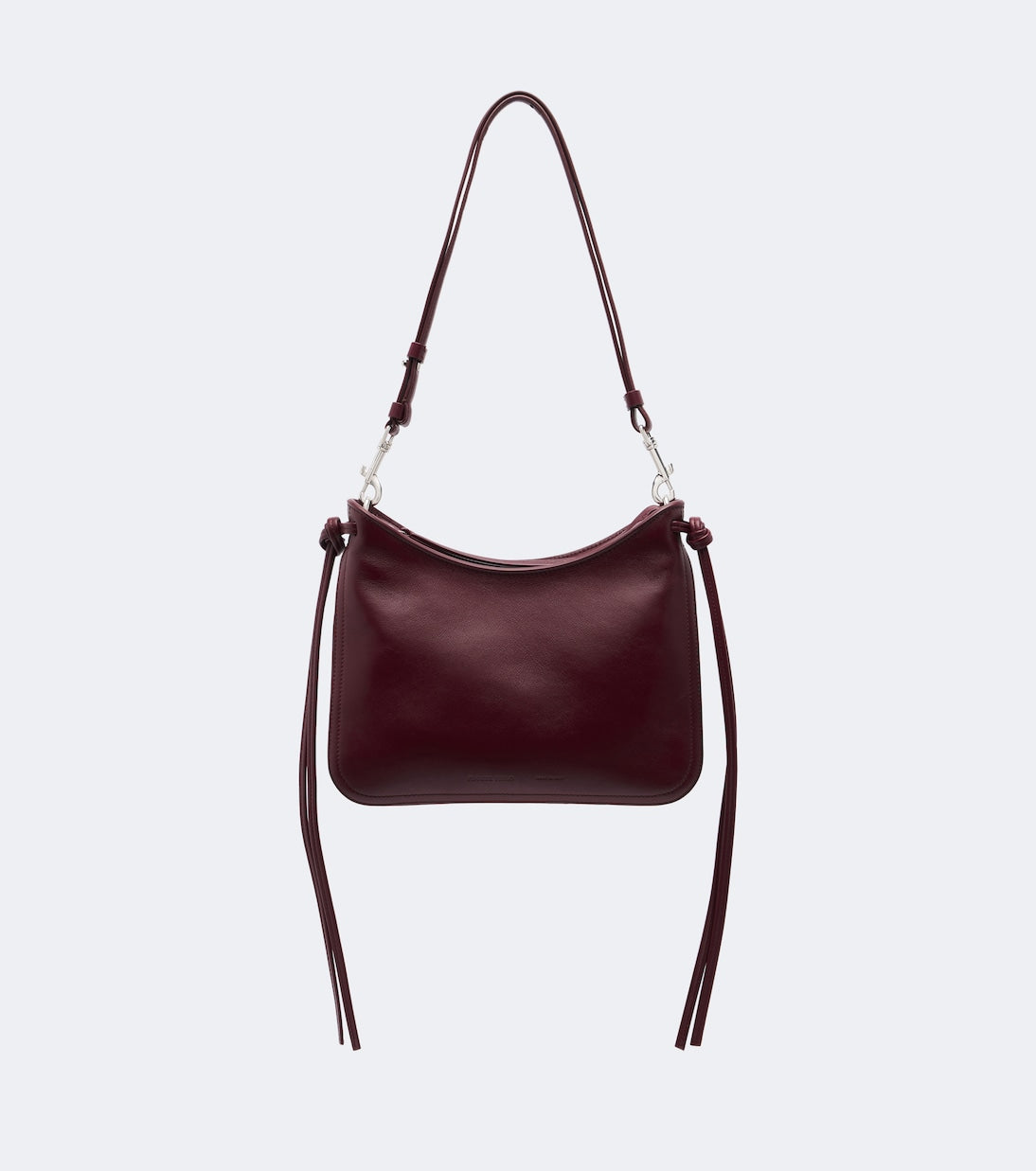 Phoebe Philo Small Gig Leather Shoulder Bag, Burgundy