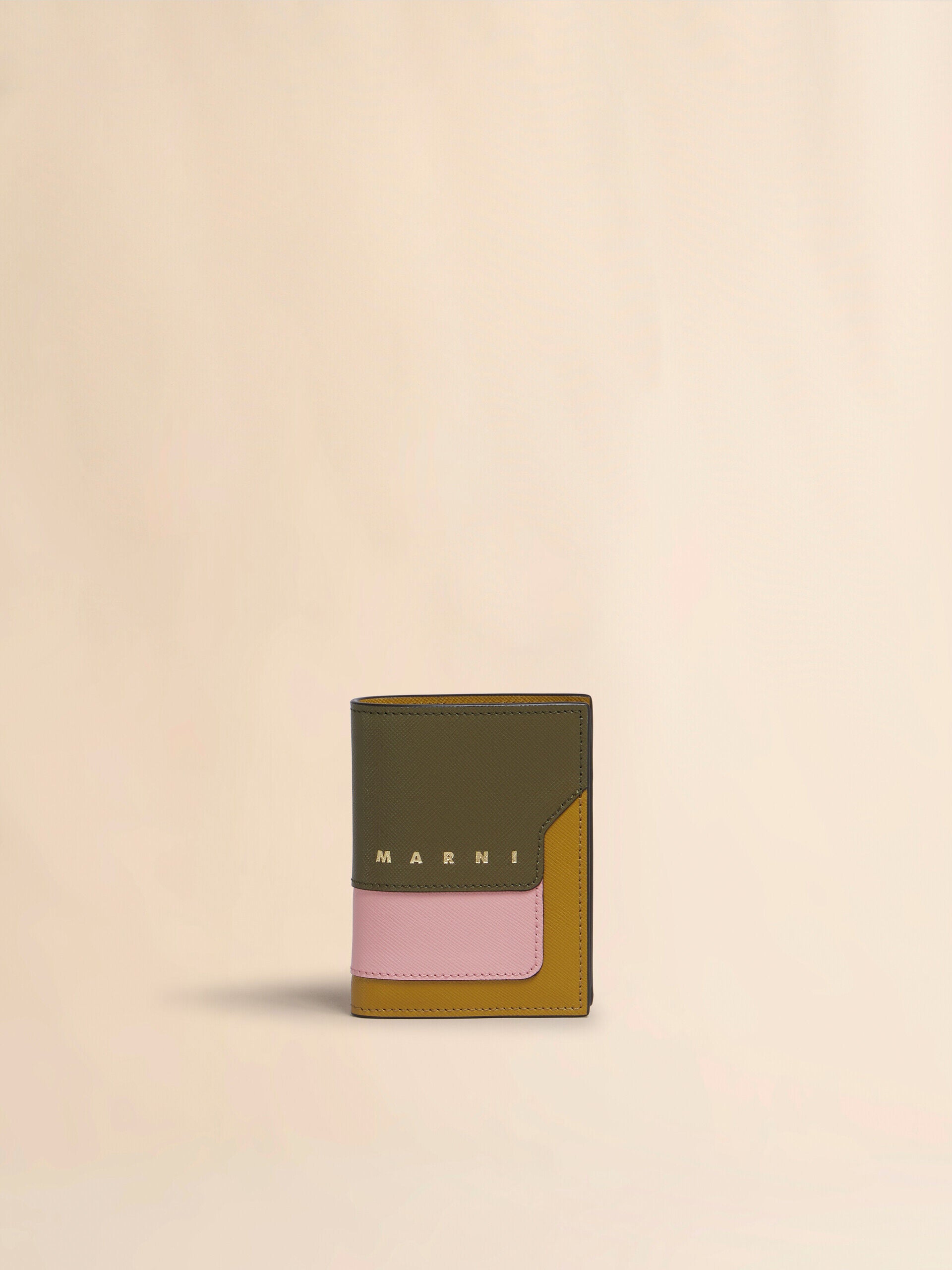Marni Saffiano Leather Bi-Fold Wallet