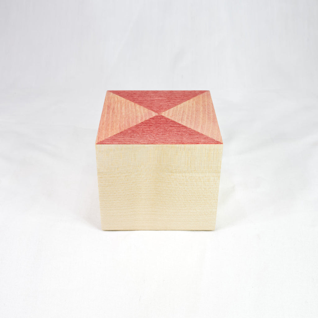 Pink Pyramid Cube Box