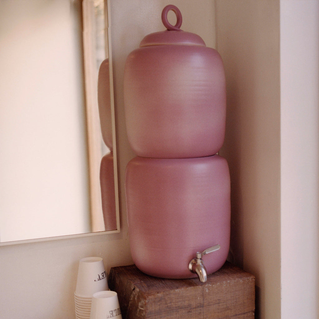 Hand Thrown Colour Glazed Ceramic Gravity Fed Water Filter