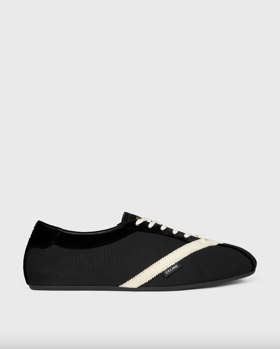 Celine The Flat Sneaker in Gros Grain, Velvet, Suede Calfskin and Lambskin