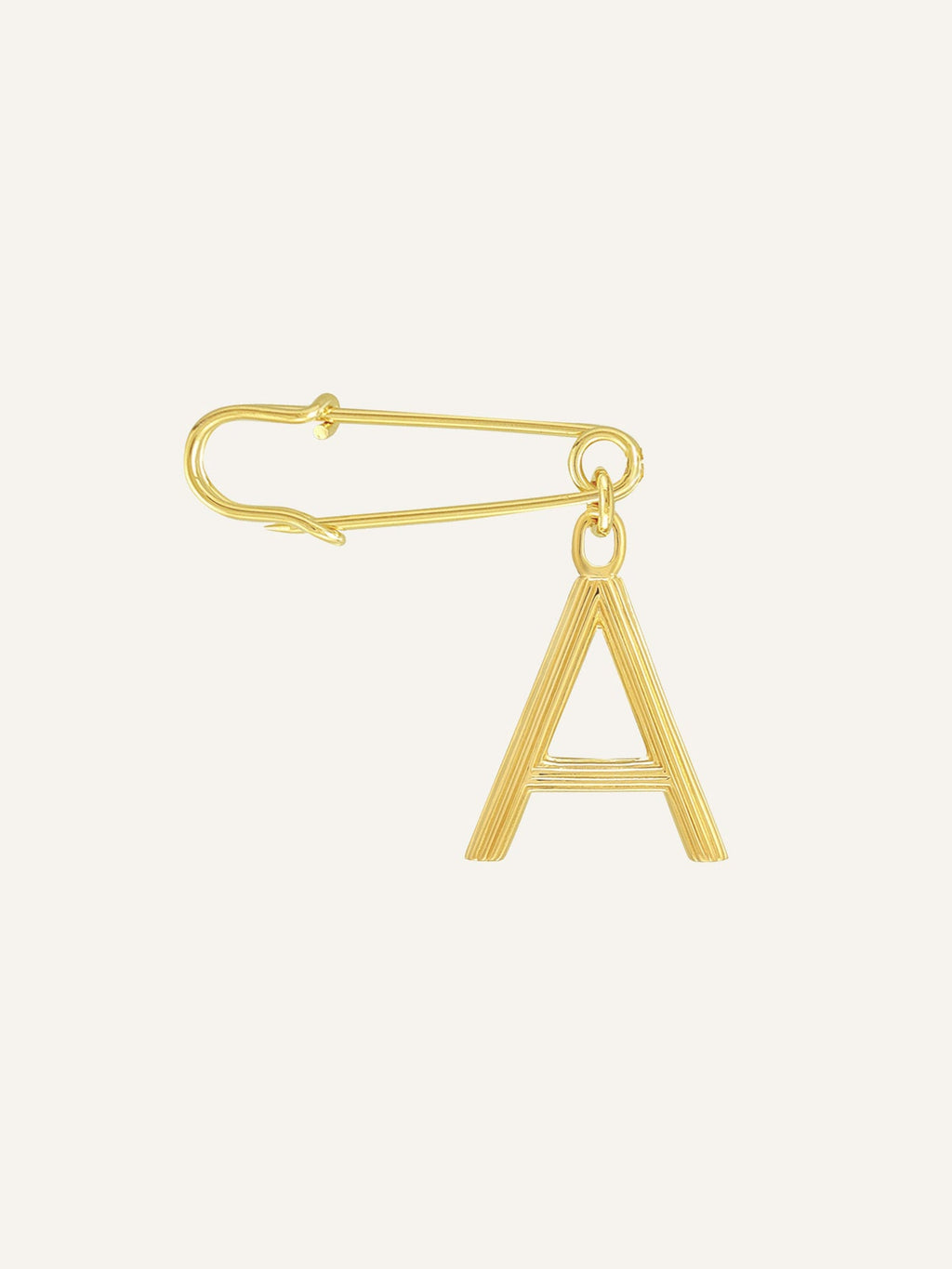 Alphabet Brooch, Gold