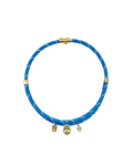 Paracord Charm Necklace, Light Blue