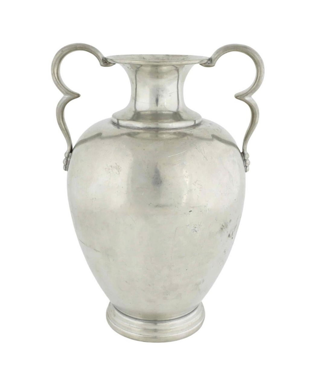 Swedish Modern Large Pewter Vase, Ernst Svedbom for Svenskt Tenn, 1960s
