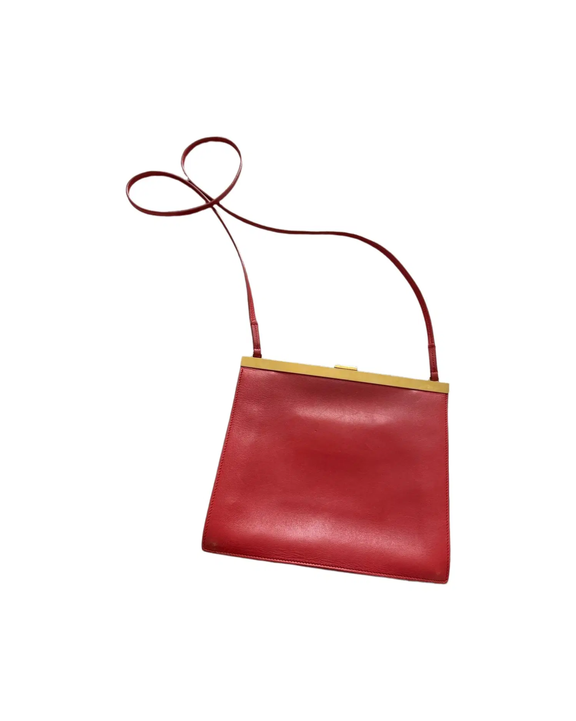 Celine Clasp Leather Crossbody Bag