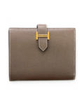 Hermès Béarn Leather Wallet (Grey)