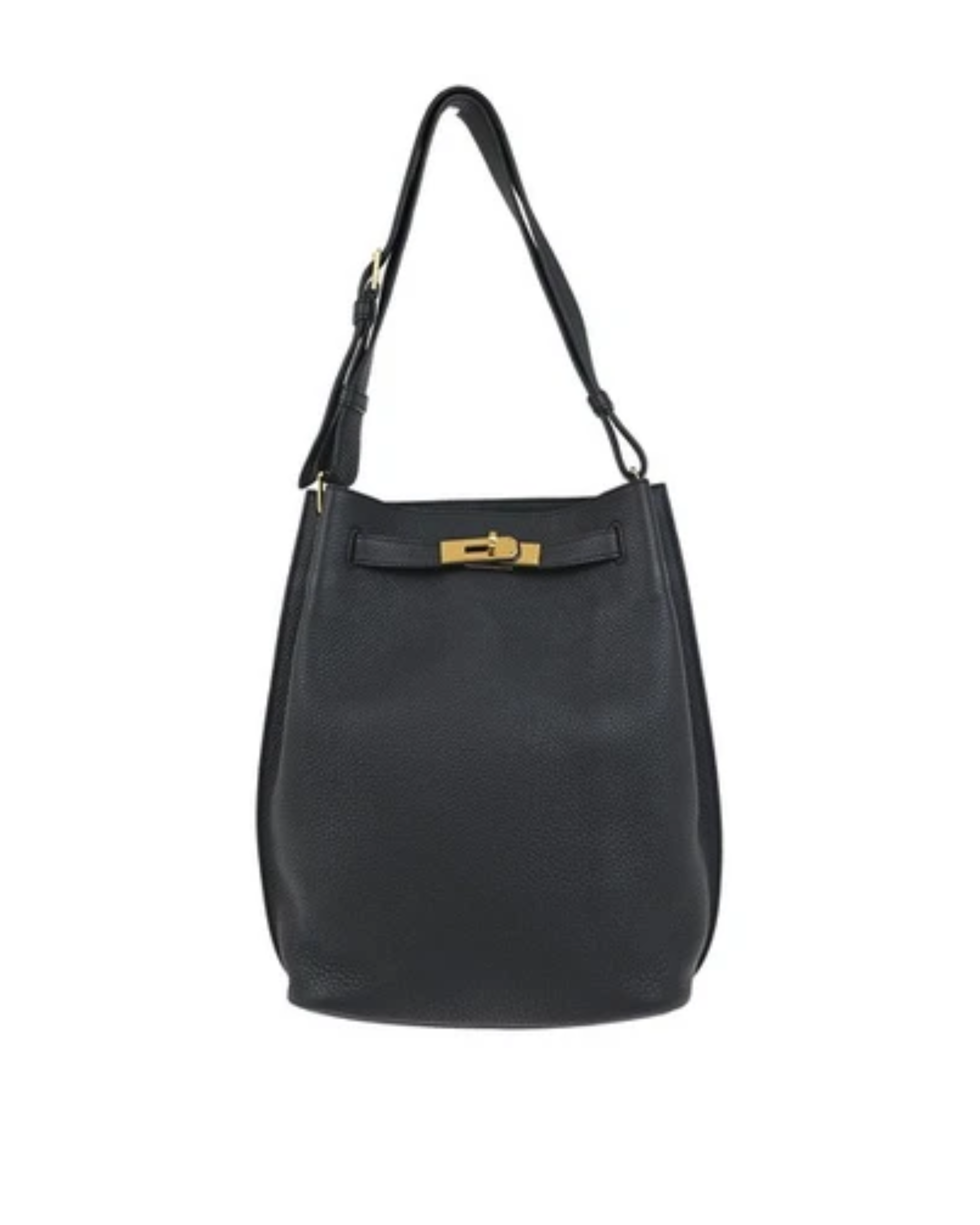 Hermès Black Togo So Kelly 22 Shoulder Bag