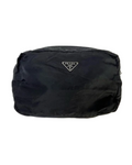 Prada Nylon Black Pouch with Triangle Logo