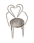 A Pair of Heart-Shaped Garden Chairs by Mathieu Matégot, 1950s French