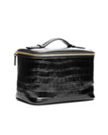 Small Train Case, Black Croc