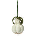 Garlic Crochet Bag Charm, 10cm