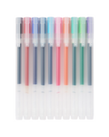 Coloured Gel Pens with Cap, Set of 10, 0.5mm