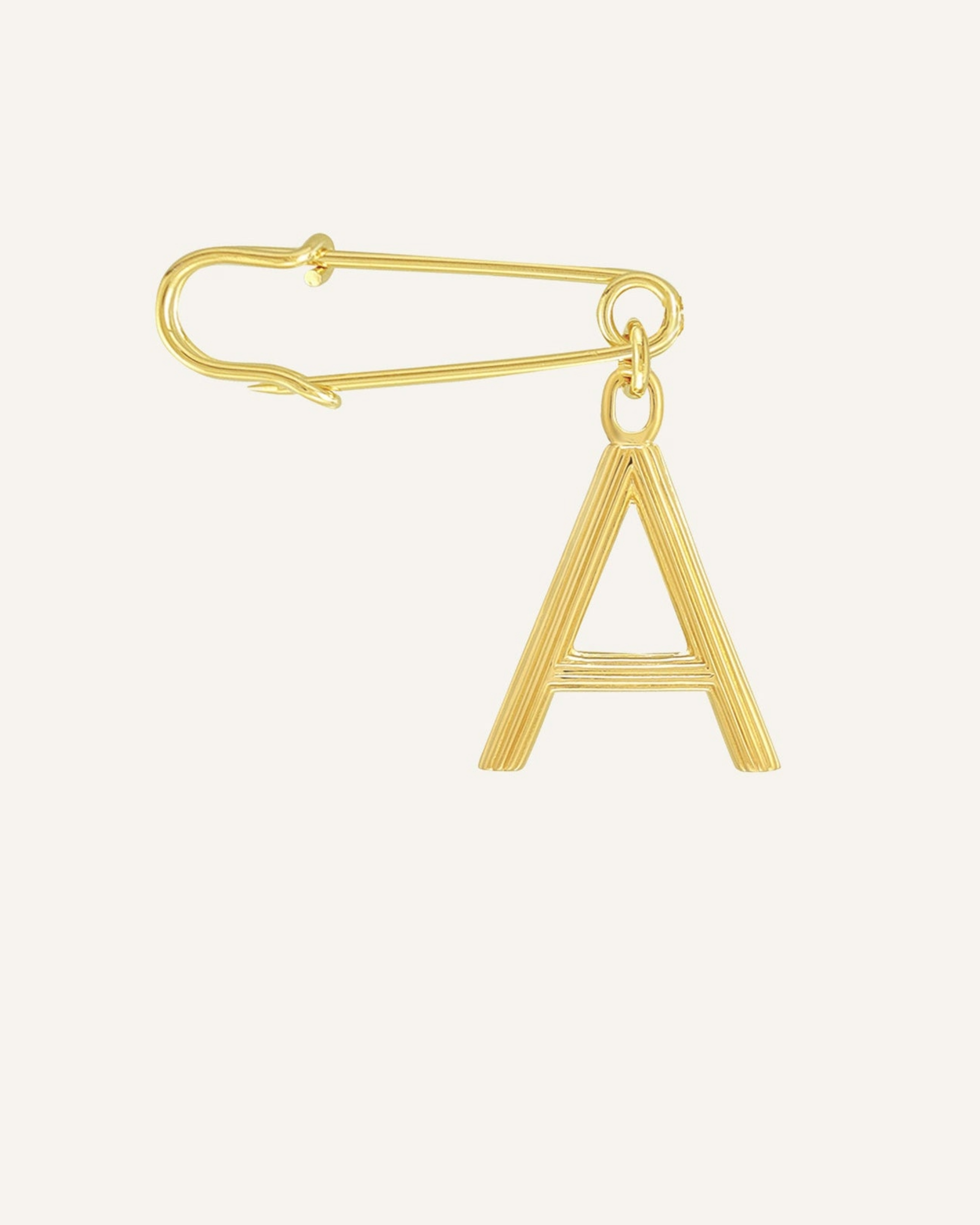Alphabet Brooch, Gold