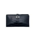 Hermès Black Alligator Béarn Wallet