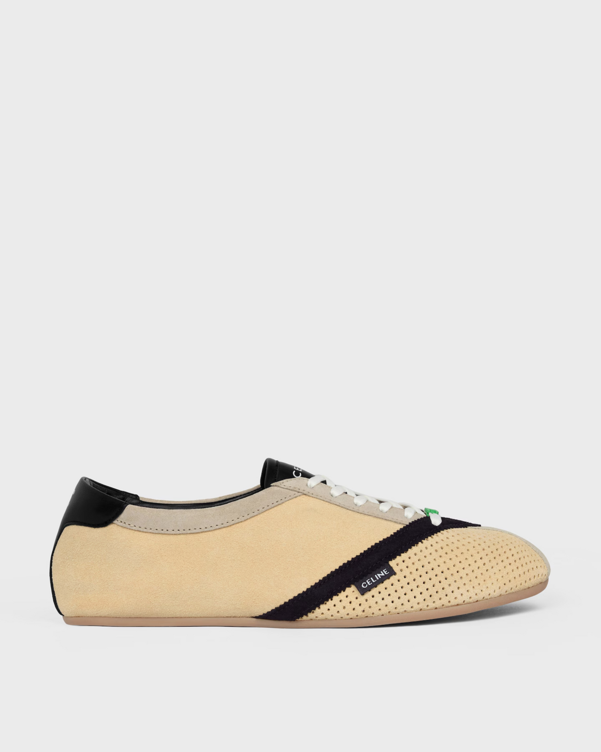 Celine The Flat Sneaker in Gros Grain, Velvet, Suede Calfskin and Lambskin