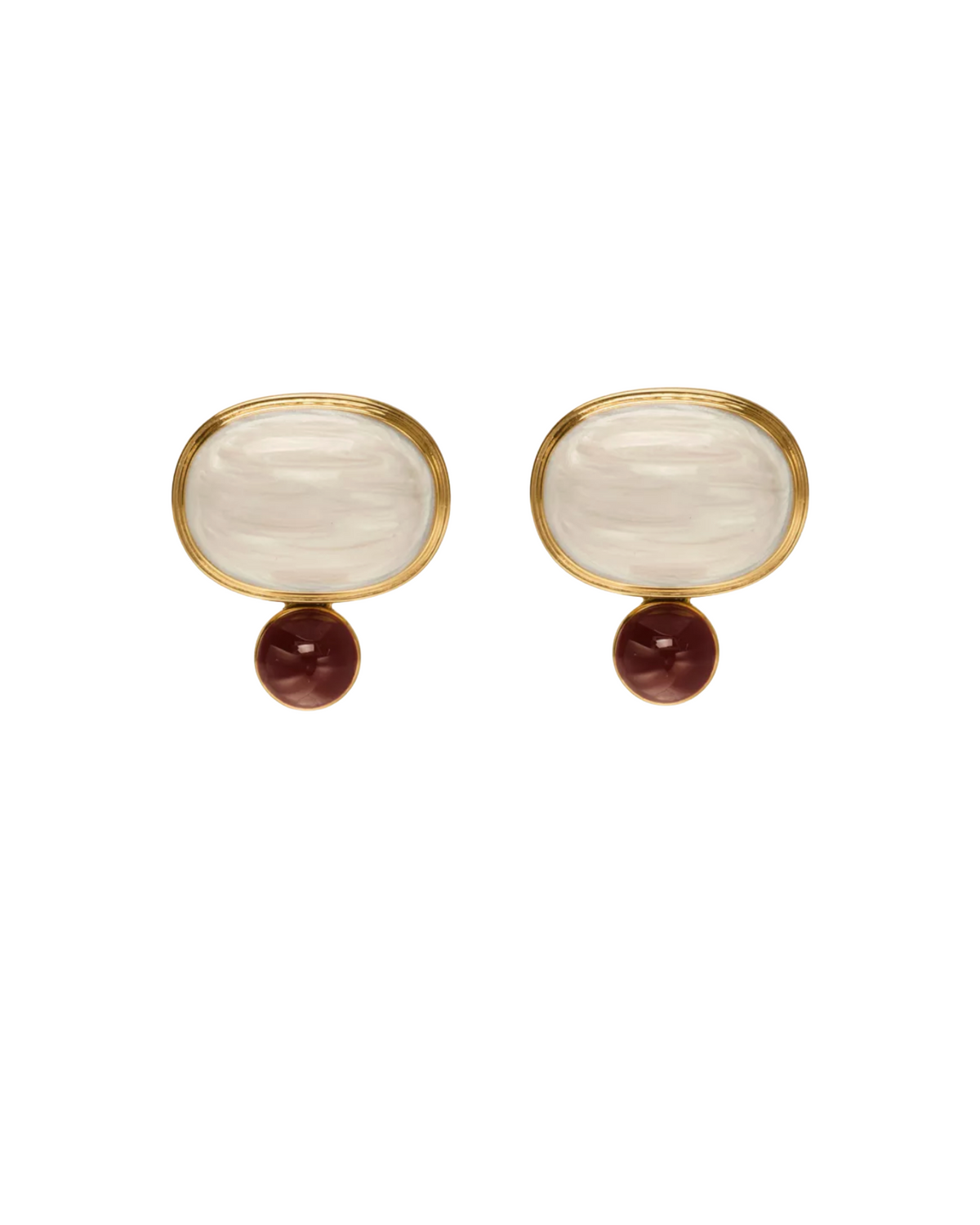 Solara 18ct Gold PVD Plated Stainless Steel Earrings