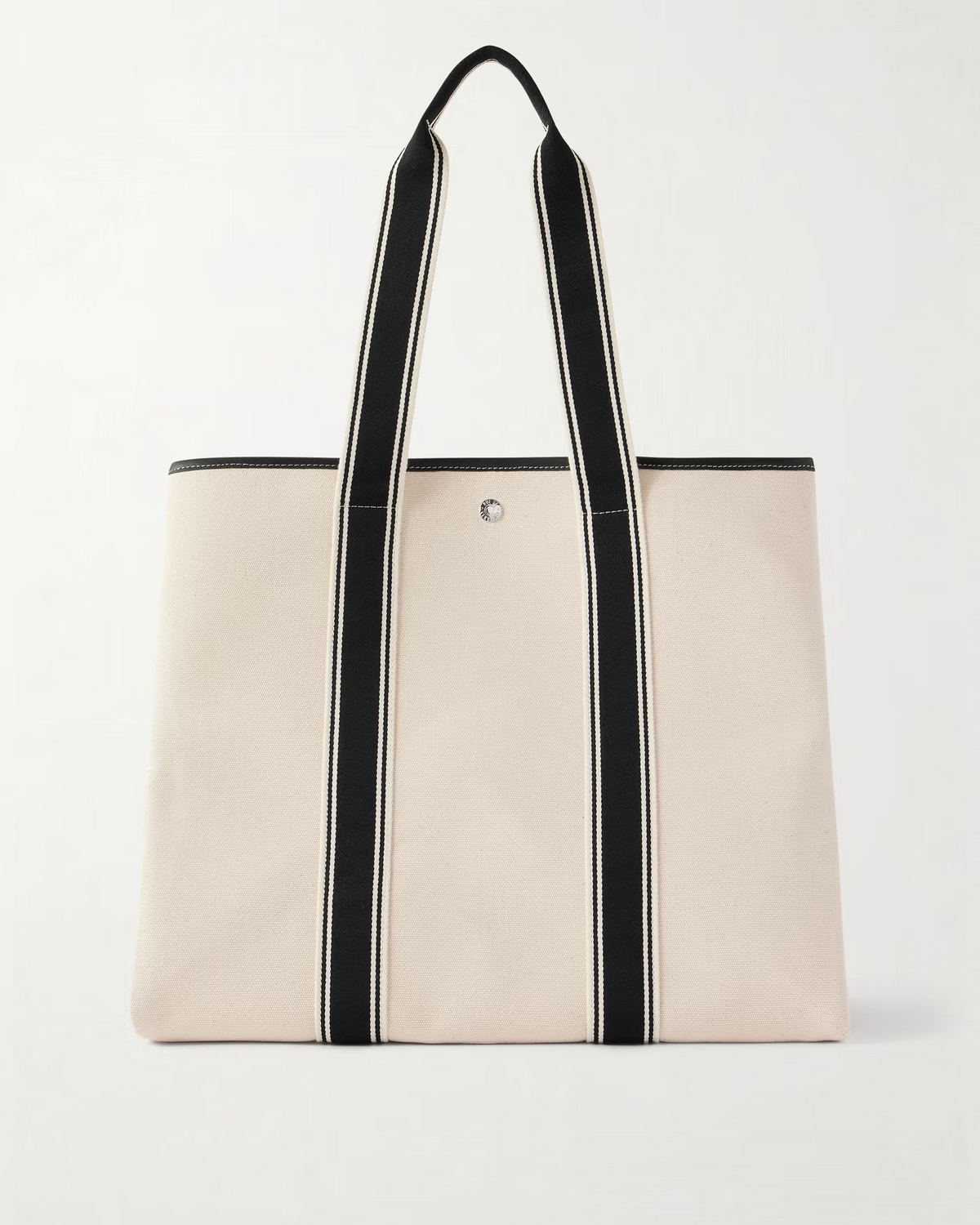 Traversée Large Leather-Trimmed Canvas Tote