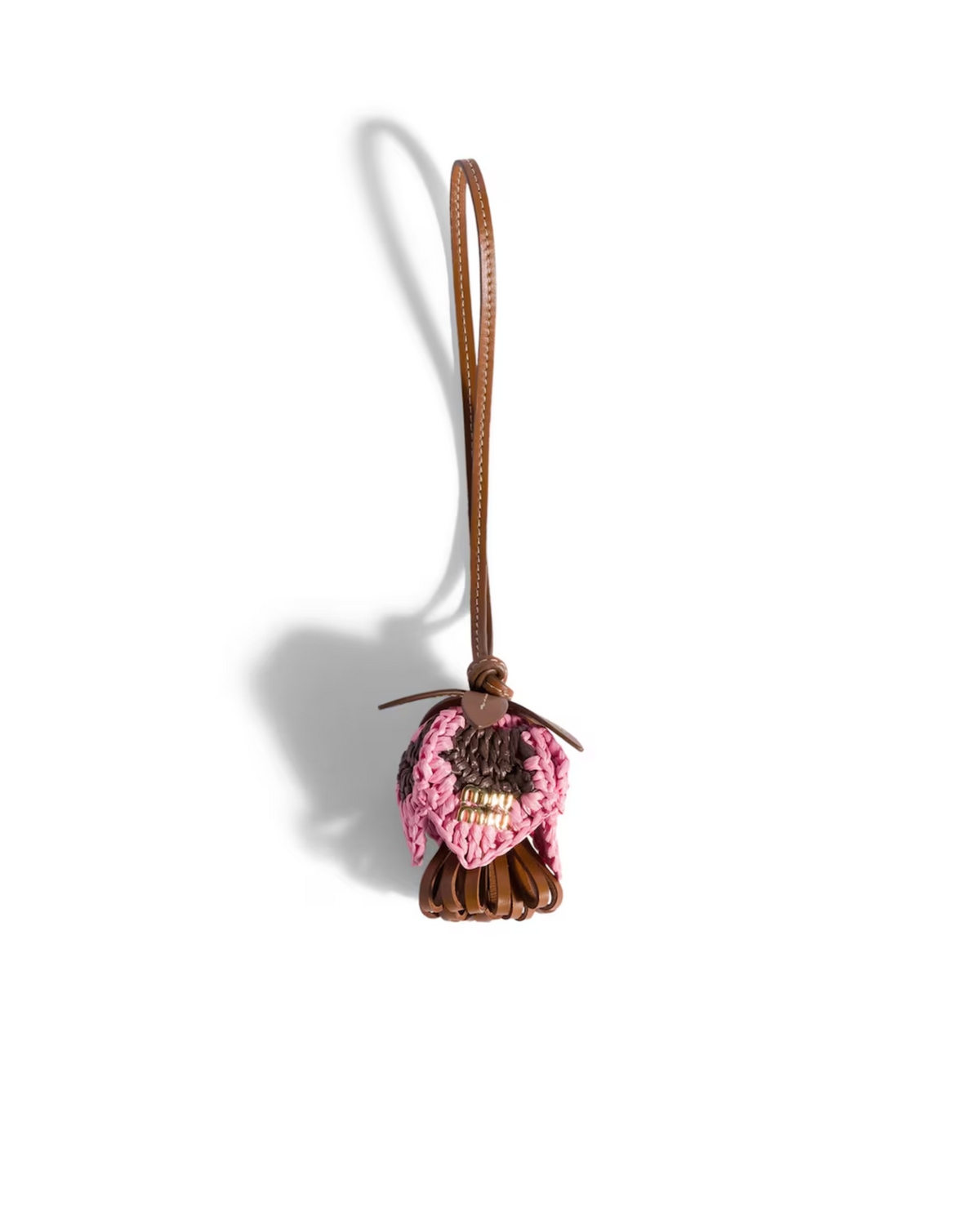 Leather Yarn Woven Keyring
