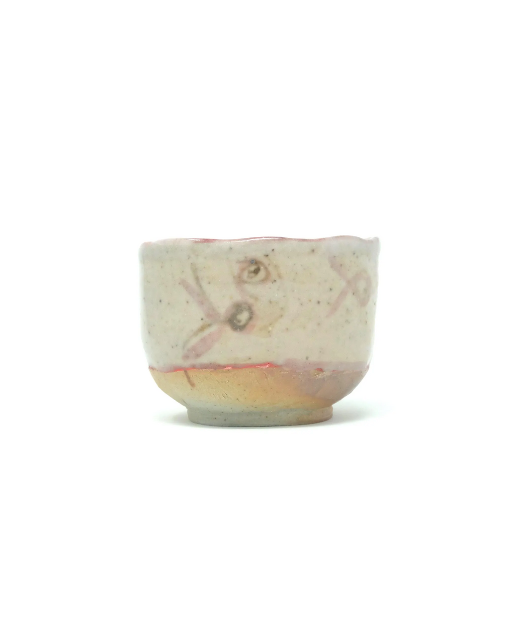Wood Fired Tea Bowl for Matcha with Shino Glaze