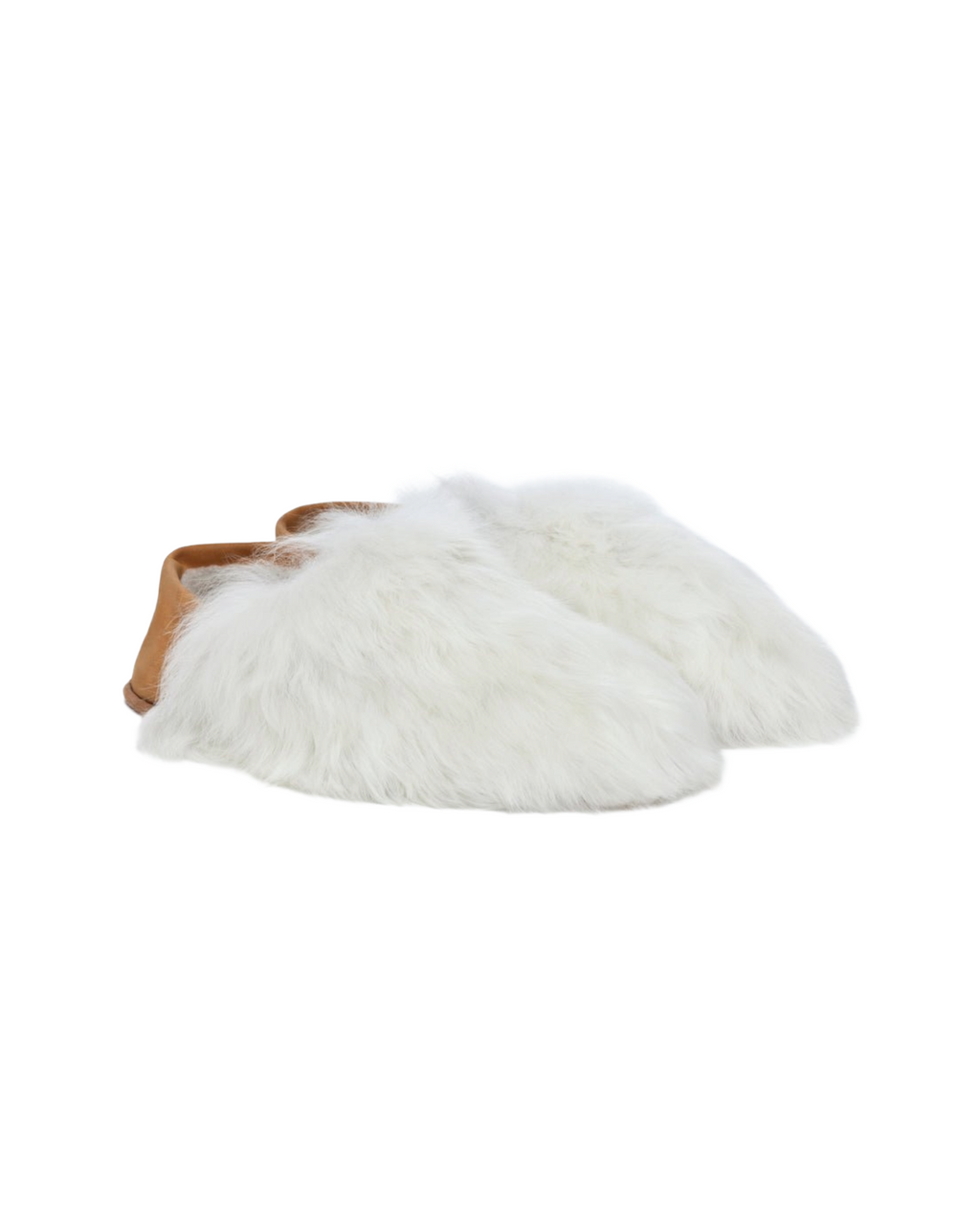 Pearl White Express Alpaca Slippers