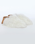 Pearl White Express Alpaca Slippers
