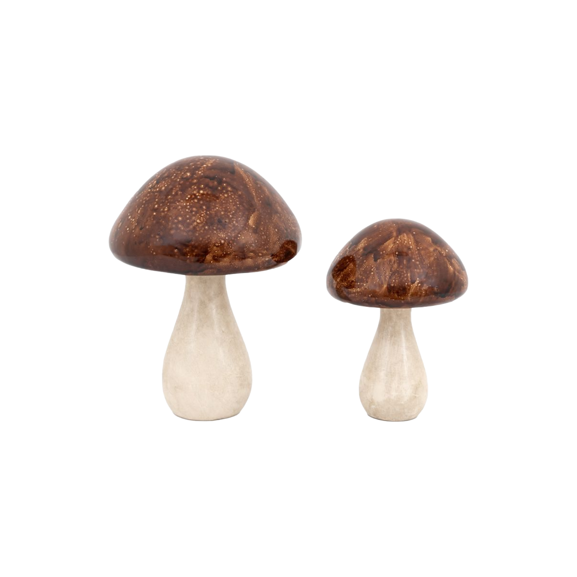Autumnal Ceramic Mushroom, Set of 2