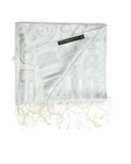 Bianca Silk Pashmina Scarf, Silver