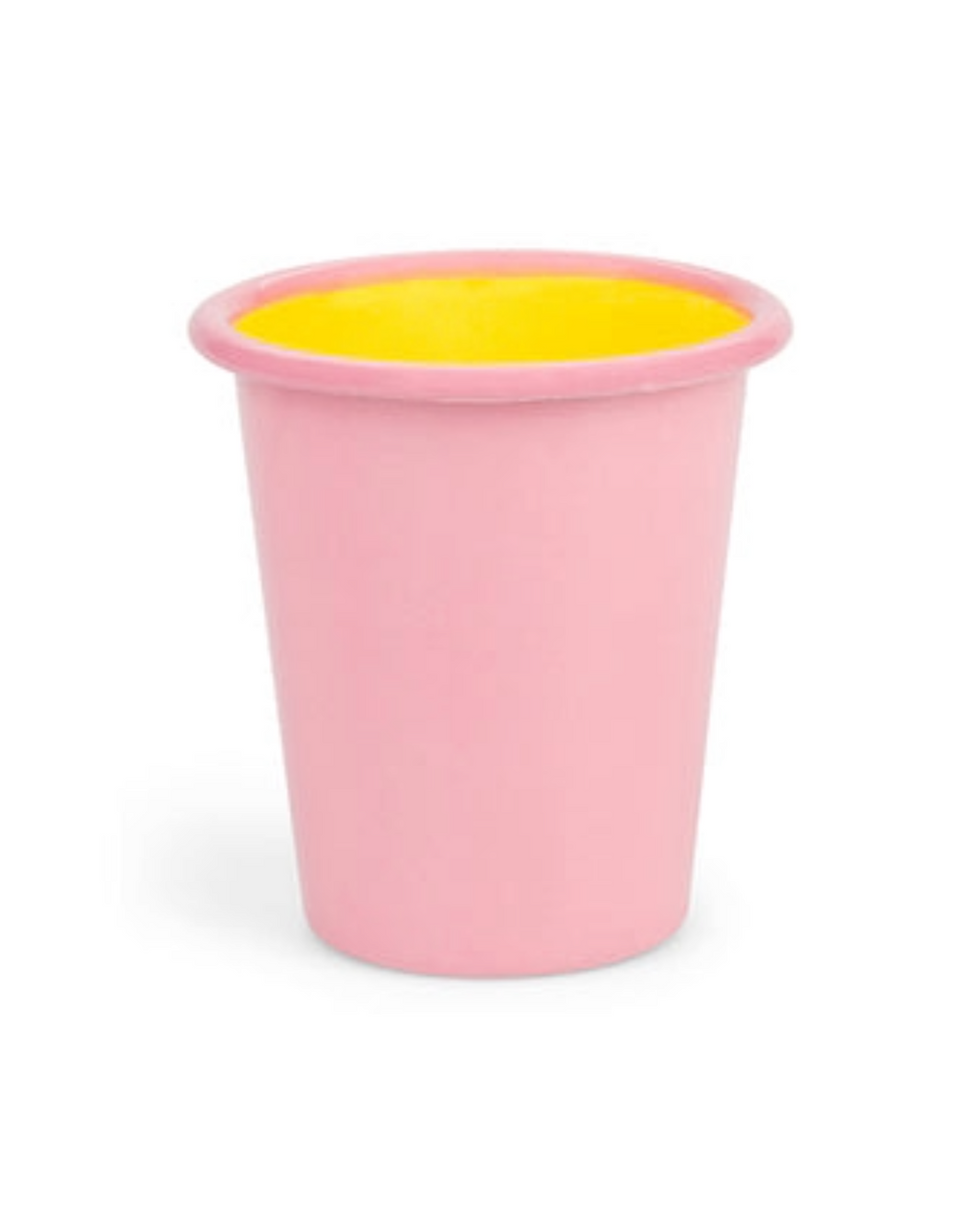 Enamel Tumbler in Old Rose / Sulphur Yellow