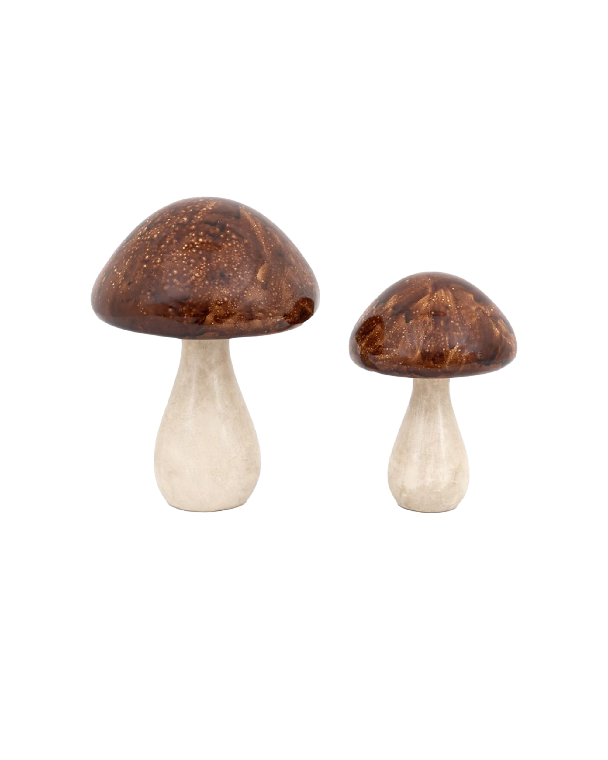 Autumnal Ceramic Mushroom, Set of 2