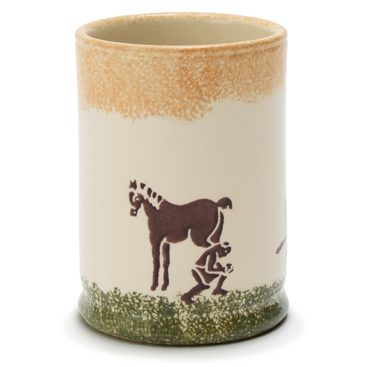Choosing Keeping Spongeware Pen Pot, Cowboy