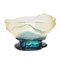 Big Collina Vase, Fish Design - Clear and Emerald Green