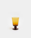 Hirota Stemmed Glass Amber