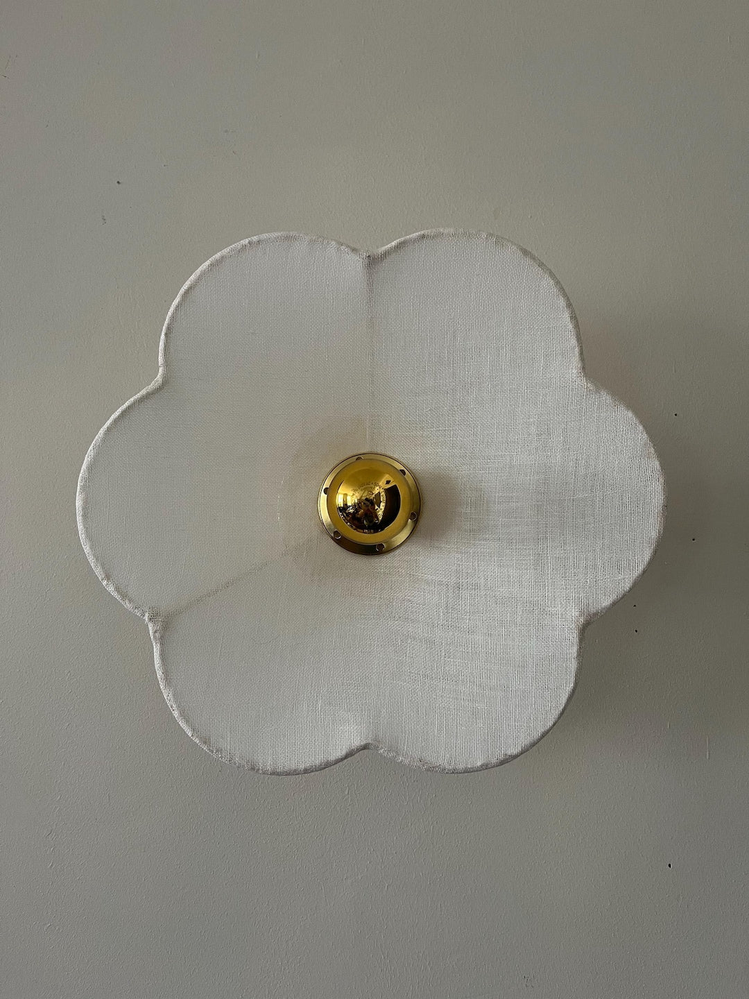 Sweetie White Linen Wall Light