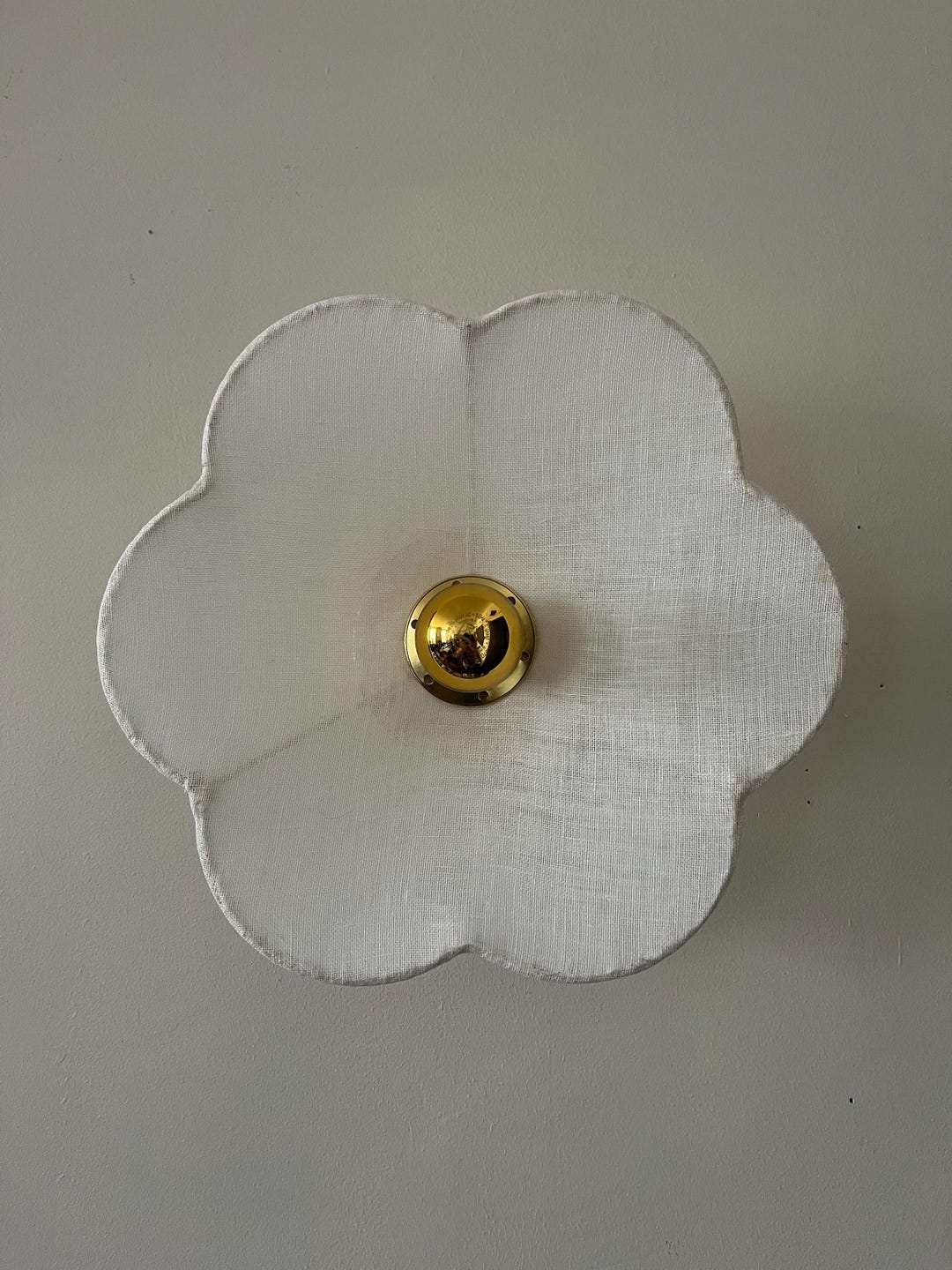 Sweetie White Linen Wall Light