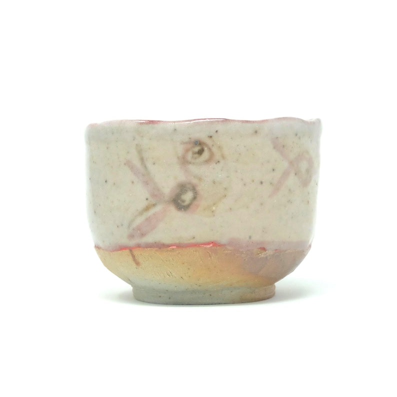 Wood Fired Tea Bowl for Matcha with Shino Glaze