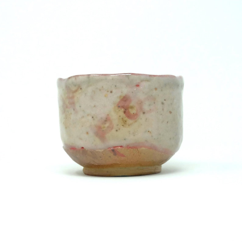 Wood Fired Tea Bowl for Matcha with Shino Glaze
